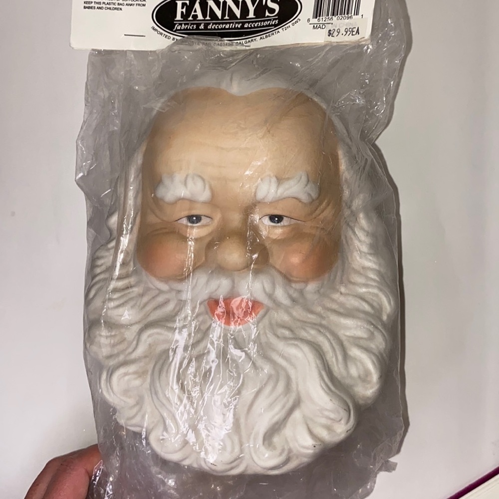 Ceramic Santa Head and Hands